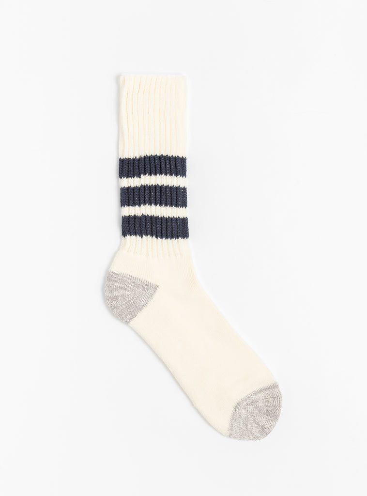 Coarse Ribbed Socks Navy from ROTOTO at Couverture & The Garbtore
front 