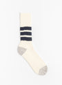 Coarse Ribbed Socks Navy from ROTOTO at Couverture & The Garbtore
front 
