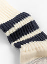 Coarse Ribbed Socks Navy from ROTOTO at Couverture & The Garbtore
detail 
