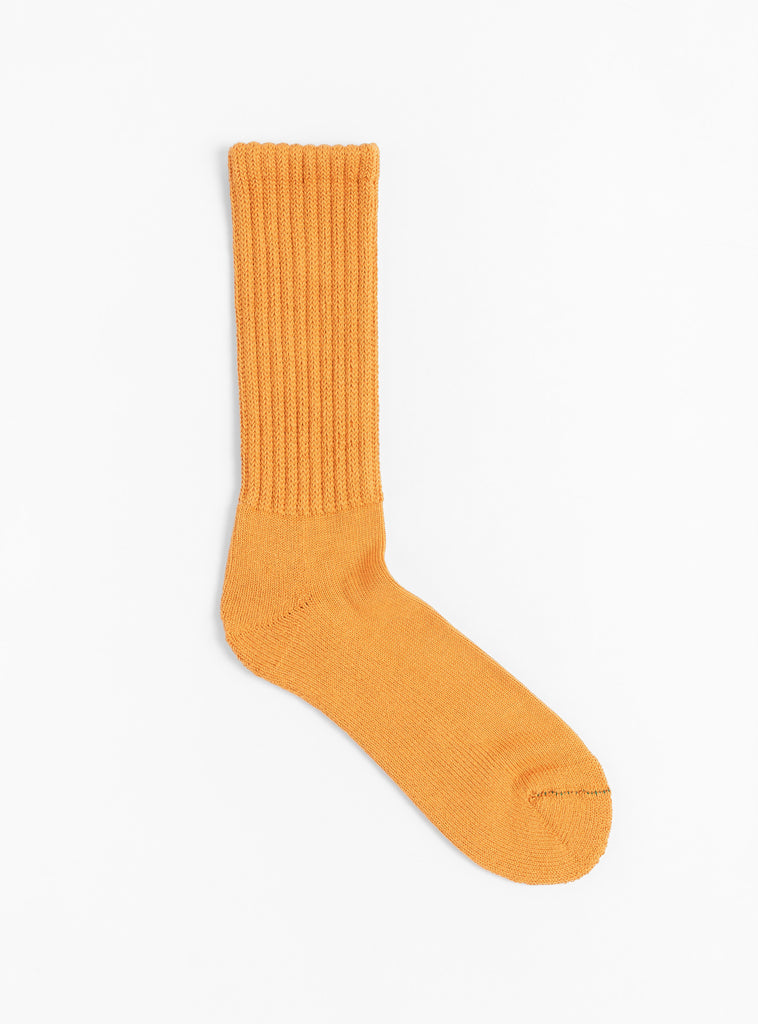 The Loose Pile Crew Socks Orange Peel from ROTOTO at Couverture & The Garbstore
front 
