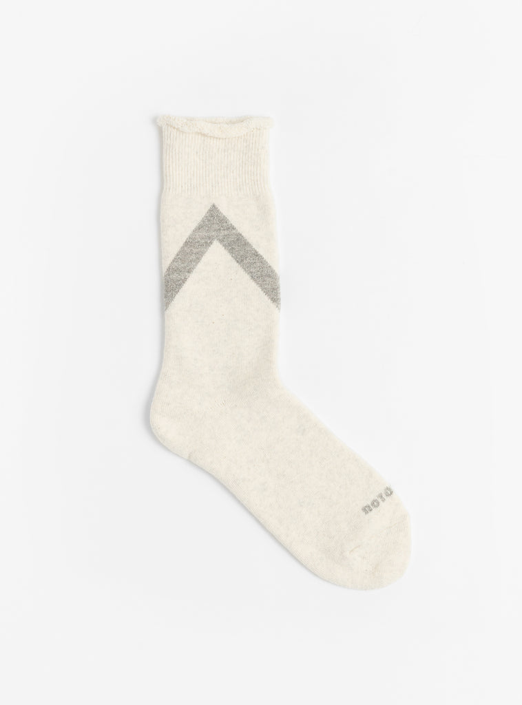 The Raffy Sweat Socks Oatmeal from ROTOTO at Couverture & The Garbstore
front 
