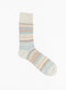 The Nordic Pattern Socks Light Grey from ROTOTO at couverture & The Garbstore
front 