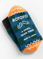 Pile Room Socks Charcoal and Light Orange from ROTOTO at Couverture & The Garbstore
back