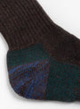 Double Face Socks Dark Brown from ROTOTO at Couverture & The Garbstore
heel