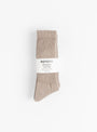 Organic Cotton Daily 3 Pack Socks Grey by ROTOTO at Couverture & The Garbstore Main