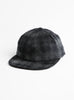 Needle Check Baseball Cap Black Check by Sublimeroe at Couverture & The Garbstore Main
