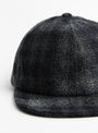 Needle Check Baseball Cap Black Check by Sublimeroe at Couverture & The Garbstore Detail