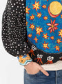 The Multi Print 3A pullover from Anntian at Couverture & The Garbstore 
model detail