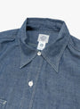 The St. Louis Shirt arrives from Post O'Alls in Indigo Chambray at Couverture & The Garbstore
collar 