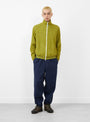 The Yeti Trek Cardigan v2 from Paratodo arrives in Chartreuse at Couverture & The Garbstore
model front 