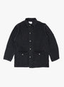 The M41 Denim Coverall Jacket arrives from CIOTA in Medium Black at Couverture & The Garbstore
front 