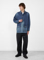 M41 Denim Coverall Jacket Medium Dark Blue Damage from CIOTA at Couverture & The Garbstore
model front 