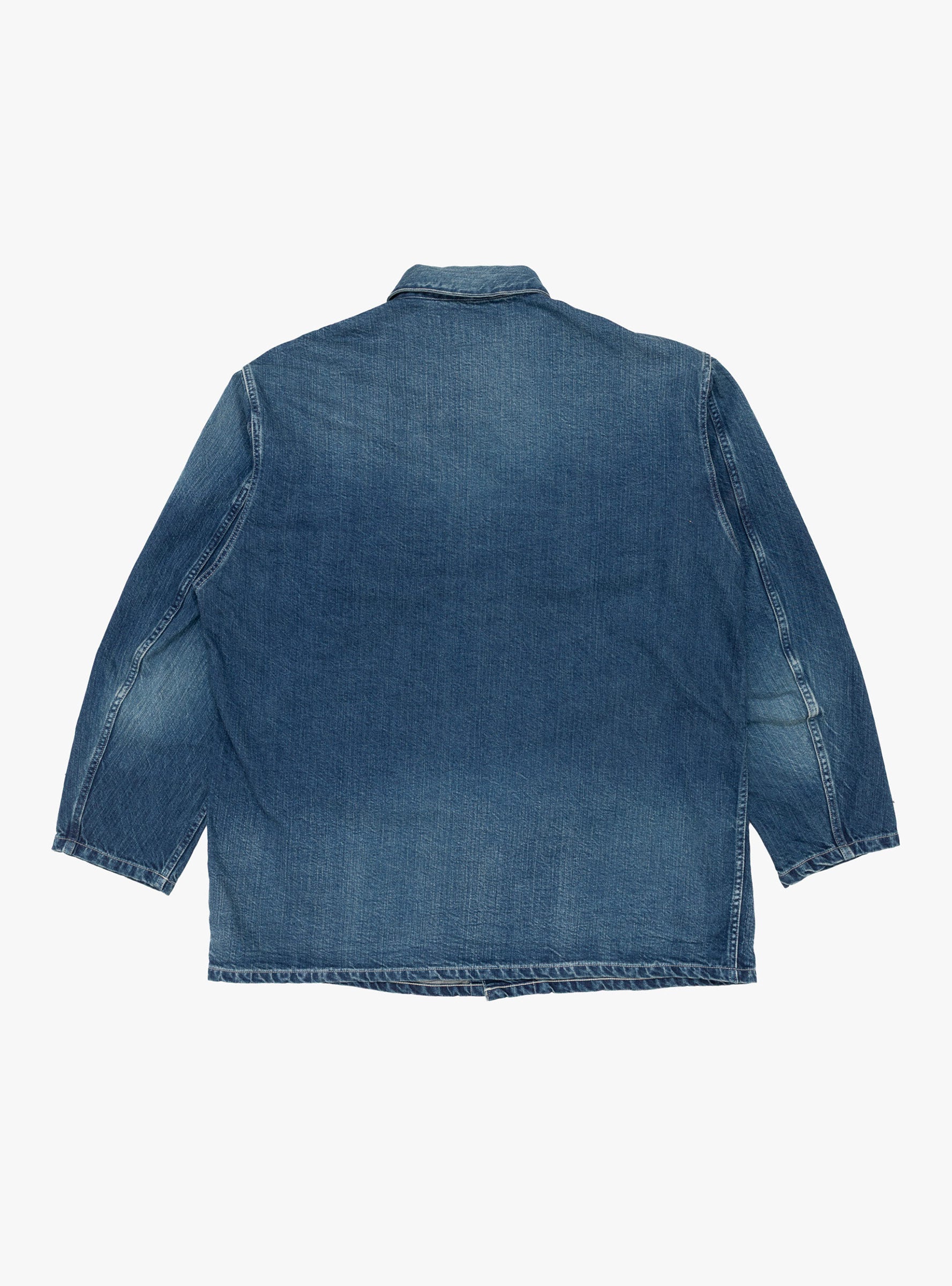 M41 Denim Coverall Jacket Medium Dark Blue Damage by CIOTA