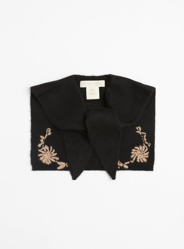 The Cashmere Sailor Scarf in Black from Hansel from Basel at Couverture & The Garbstore
front 