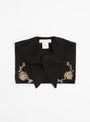 The Cashmere Sailor Scarf in Black from Hansel from Basel at Couverture & The Garbstore
front 