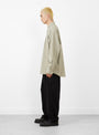 The Twill Plaid Big BD Shirt Beige and Grey from Sedan All-Purpose at Couverture & The Garbstore
model side 