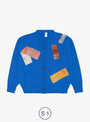 x Hikaru Noguchi Merino Cardigan Royal rom TDR at Couverture & The Garbstore S1
