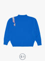x Hikaru Noguchi Merino Cardigan Royal rom TDR at Couverture & The Garbstore S1 Back