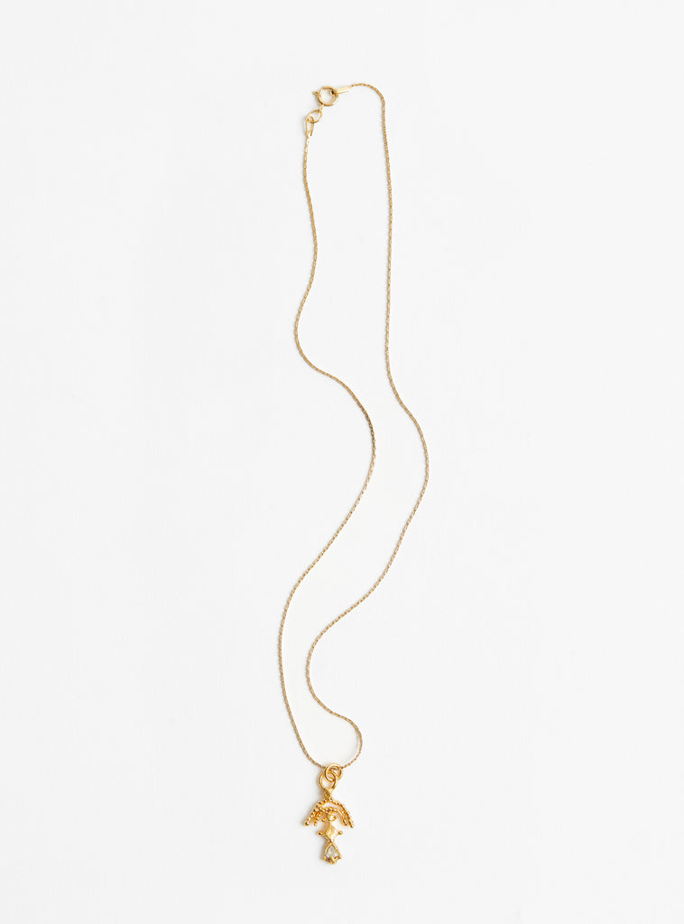 The Charleston Chain Gold Moonstone at couverture & The Garbstore
front 