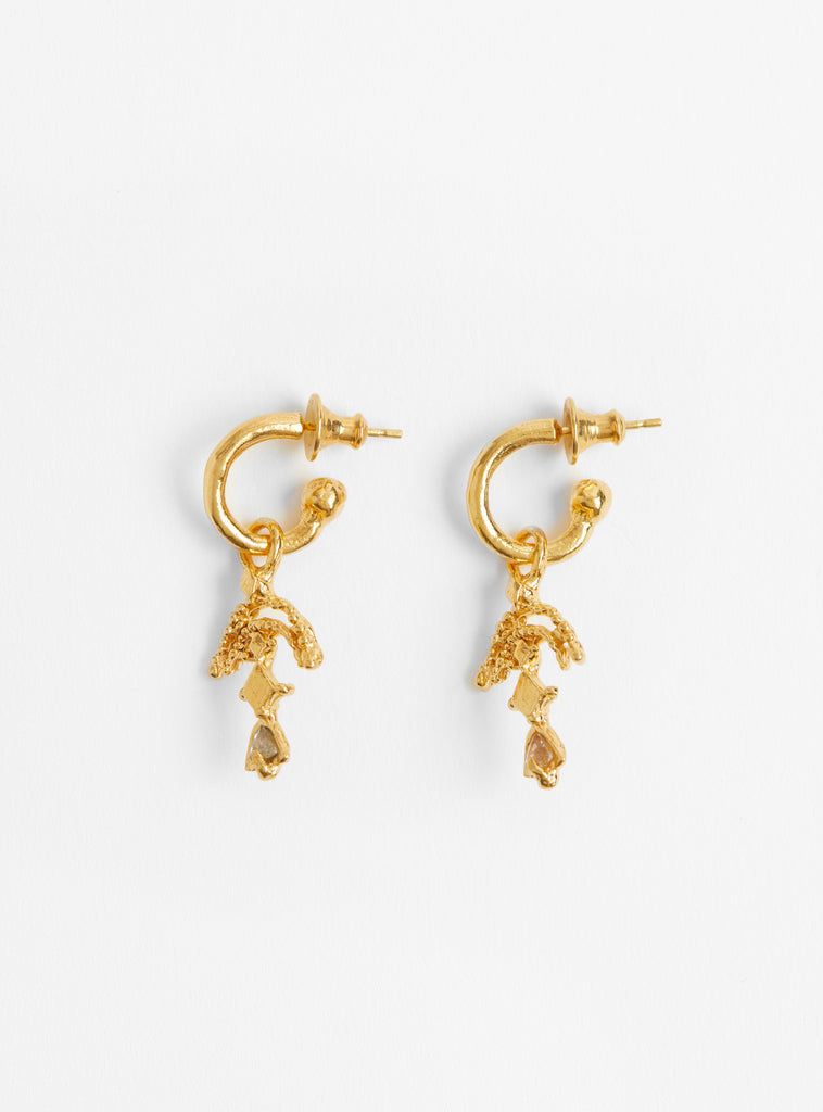 The Charleston Hoops Gold Moonstone from Juby Jack at Couverture & The Garbstore
front 