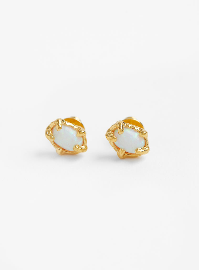 The Daphne Studs Opal from Ruby Jack at couverture & The Garbstore
front 