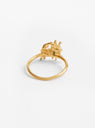 The Lucky Little Elephant Ring Gold from Ruby Jack at Couverture & The Garbstore
back