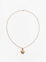 The Voluptuous Heart Necklace from Annika Inez arrives in Gold at Couverture & The Garbstore
front