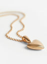 The Voluptuous Heart Necklace from Annika Inez arrives in Gold at Couverture & The Garbstore
side