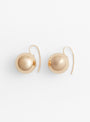 The Sphere Drop Earrings from Annika Inez arrive in Gold at Couverture & The Garbstore
front 