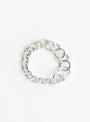 Wide Tapered Link Bracelet Silver from Annika Inez at Couverture & The Garbstore
front