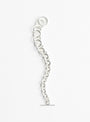 Wide Tapered Link Bracelet Silver from Annika Inez at Couverture & The Garbstore
flat 