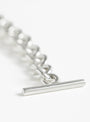 Wide Tapered Link Bracelet Silver from Annika Inez at Couverture & The Garbstore
clasp