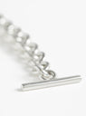 Wide Tapered Link Bracelet Silver from Annika Inez at Couverture & The Garbstore
clasp