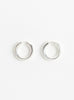 The XL Wide Oblique Hoops from Annika Inez arrive in Silver at Couverture & The Garbstore
front 