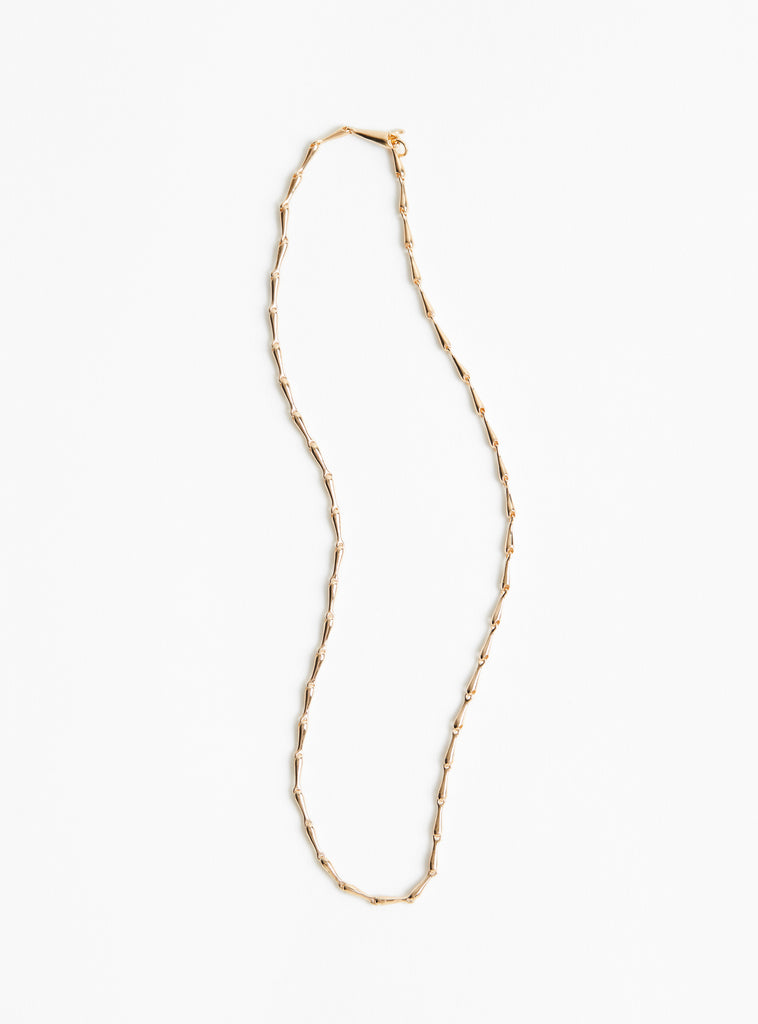 The Small Linked Necklace from Annika Inez arrives in Gold at Couverture & The Garbstore
front 