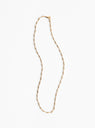 The Small Linked Necklace from Annika Inez arrives in Gold at Couverture & The Garbstore
front 