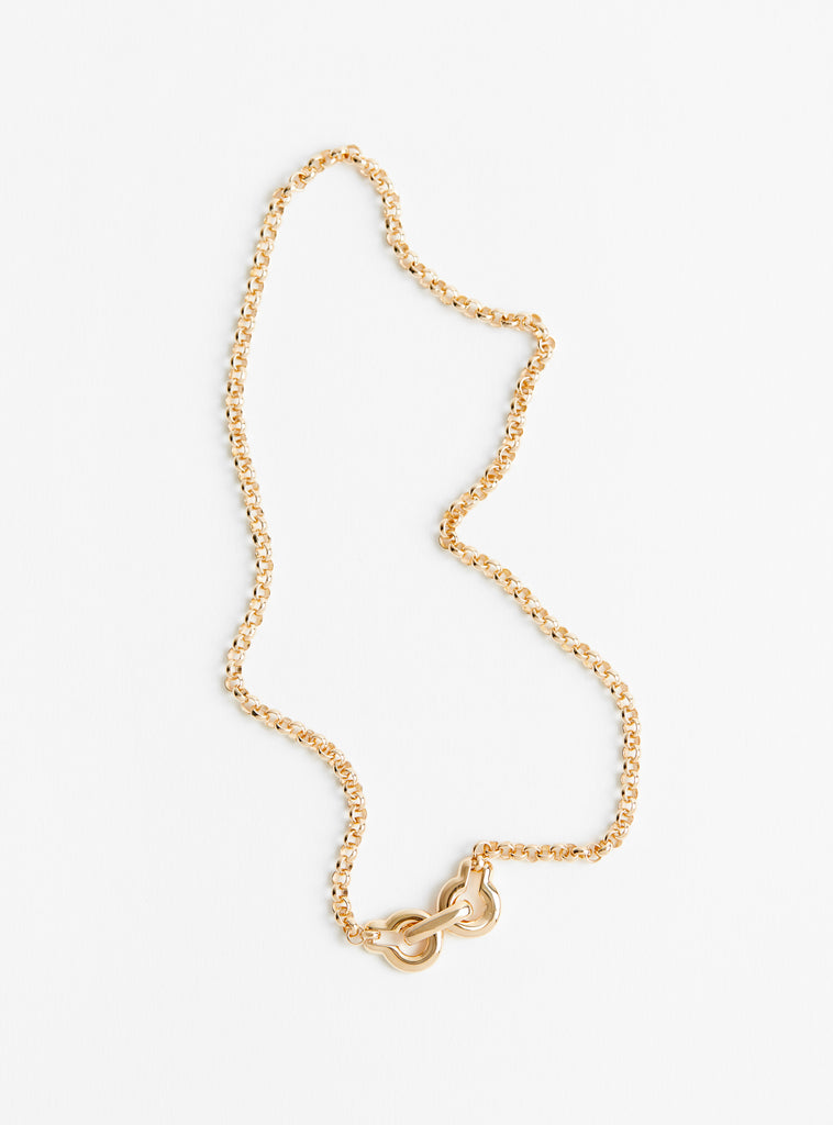 The Ample Clasp Necklace from Annika Inez arrives in Gold at Couverture & The Garbstore
front 