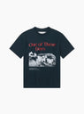 The Glad You're Here With Me T-Shirt from One of These Days comes in Washed Black at Couverture & The Garbstore
front