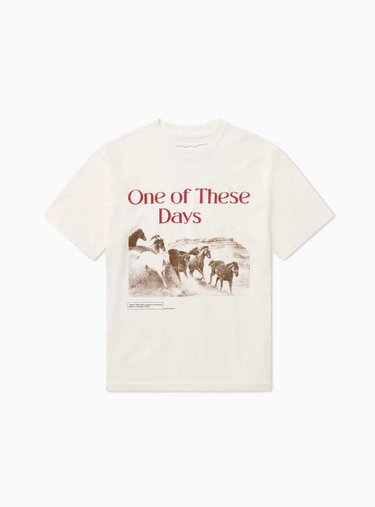 Glad You're Here With Me T-Shirt Bone