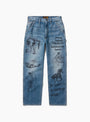 The All Over Print Painters Pant from One of These Days comes in Denim at Couverture & The Garbstore
front 