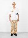 The All Over Print Painters Pant from One of These Days comes in Tan at Couverture & The Garbstore
model front 