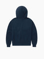 Into The Distance Zip Up Hoodie Washed Navy