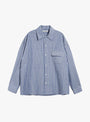Wray Shirt Navy Stripe from YMC at Couverture & The Garbstore
front 