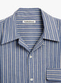 Wray Shirt Navy Stripe from YMC at Couverture & The Garbstore
collar