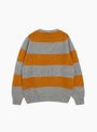 The Suedehead Stripe Crew Knit in Orange and Grey from YMC at Couverture & The Garbstore
back