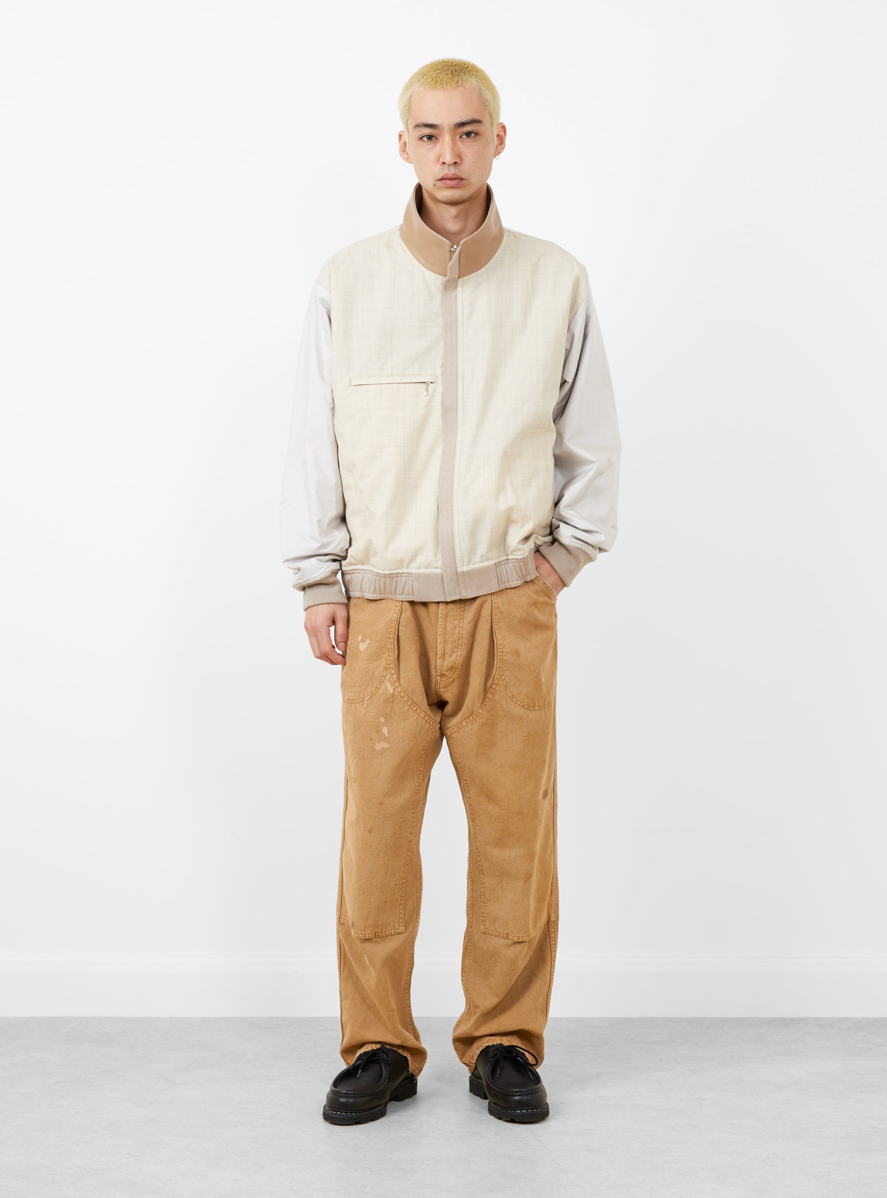 Cotton Twill Weekend Jacket Beige by HERILL | Couverture & The