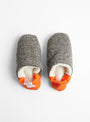 The Hopping Nep Home Shoes from Merippa arrive in Tweed/Sheep Boa Orange at Couverture & The Garbstore
front 