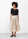 The Terra Skirt in Steel Grey from Rachel Comey at Couverture & The Garbstore
model front