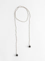 The Baguette Lariat Necklace in Black from Rachel Comey at Couverture & The Garbstore
front 