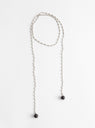 The Baguette Lariat Necklace in Black from Rachel Comey at Couverture & The Garbstore
front 